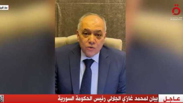 رئيس الحكومة السورية: أي قيادة يختارها السوريون سننقل لها كل الملفات.. عاجل