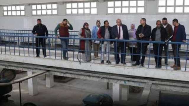 رئيس «مياه المنيا» يتفقد الأعمال بمحطة عرب الزينة المرشحة بسمالوط