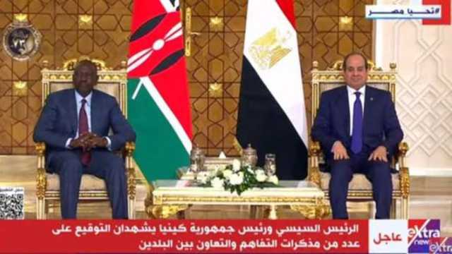 رئيس كينيا يشيد بمواقف الرئيس السيسي تجاه القضية الفلسطينية