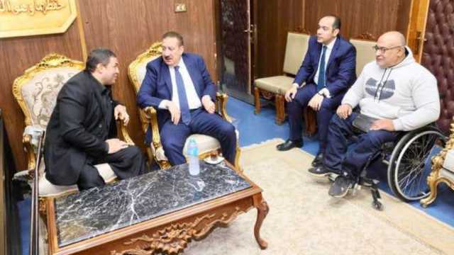 محافظ المنوفية يلتقي بوفد نادي الوحدة لذوي الهمم لبحث مطالبهم