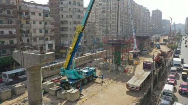 مراحل إنتاج كمرات مترو أبوقير بالإسكندرية.. من التصميم حتى التركيب