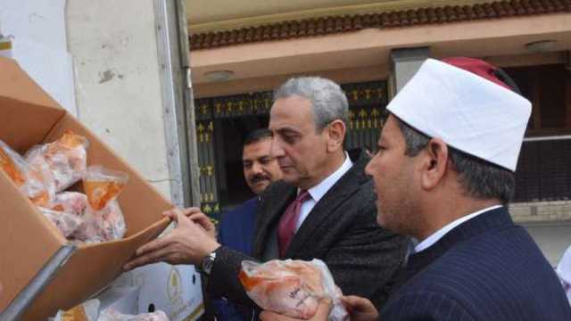 محافظ الغربية: استلام 2 طن لحوم ضمن صكوك «إطعام الطعام»