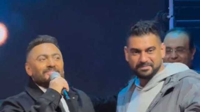 ليلة استثنائية.. تامر حسني وآدم يشعلان حماس الجمهور في حفل «موسم الكويت»