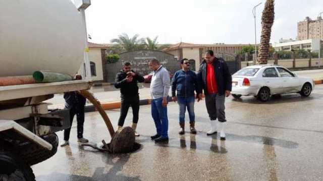 سقوط أمطار غزيرة على العريش اليوم.. ورفع حالة الطوارئ
