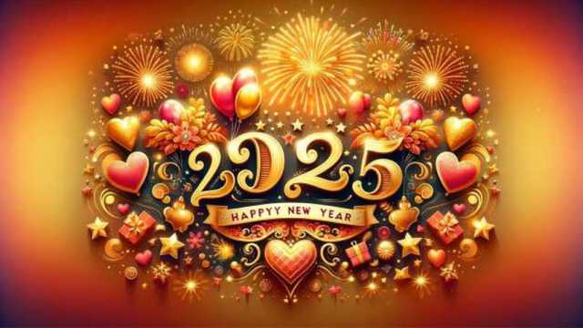 رسائل تهنئة رأس السنة الميلادية 2025 للأهل والأصدقاء.. عام هنا وسرور