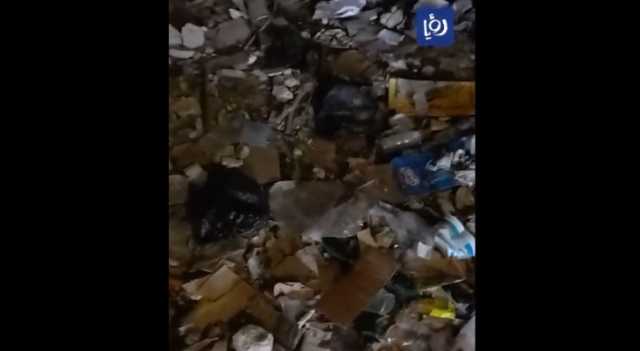 مكرهة صحية في أحد أحياء الرصيفة -فيديو