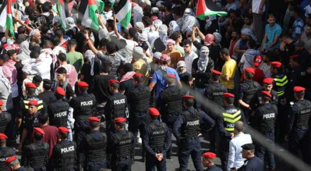 مسيرة تضامنية في محيط الدوار الرابع دعما للمقاومة الفلسطينية