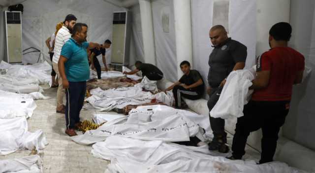 صحة غزة: يصعب التعرف على جثث ضحايا مجزرة المعمداني