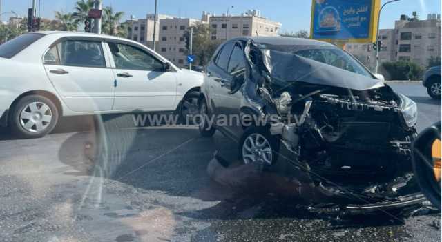حادث تصادم في المقابلين