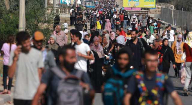 استمرار موجة نزوح فلسطينيين من شمال قطاع غزة إلى جنوبه