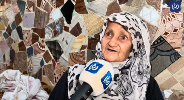 الحاجة الفلسطينية هاجر تروي ذكريات نزوحها من قطاع غزة إلى مخيم غزة