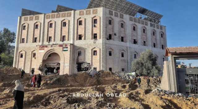 بالصور.. دمار كبير في محيط المستشفى الإندونيسي بقطاع غزة