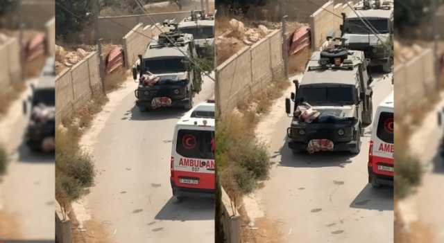 فيديو يوثق استخدام الاحتلال فلسطينياً مصاباً كدرع بشري في جنين