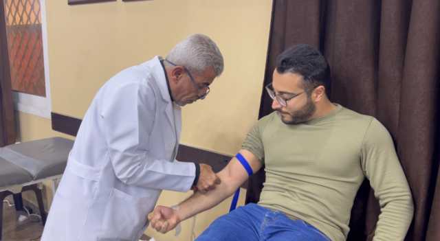 حملة في الزرقاء للتبرع بالدم للأهل في غزة