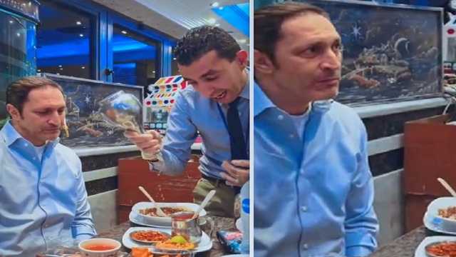 تفاعل مع ظهور علاء مبارك في محل كشري..فيديو