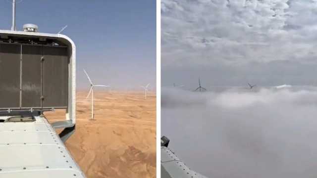 أكبر محطة رياح في الشرق الأوسط محطة دومة الجندل..فيديو