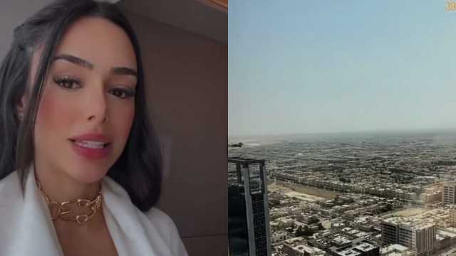 زوجة نيمار تستعرض معالم الرياض .. فيديو