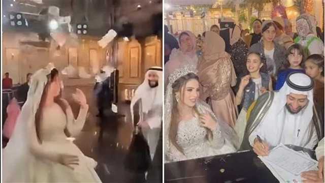 أول تعليق من أسرة العروس المصرية بعد تسارع المعازيم لجمع الأموال