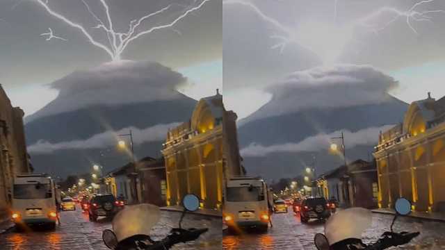 المسند يتحدث عن ظاهرة البرق البركاني .. فيديو