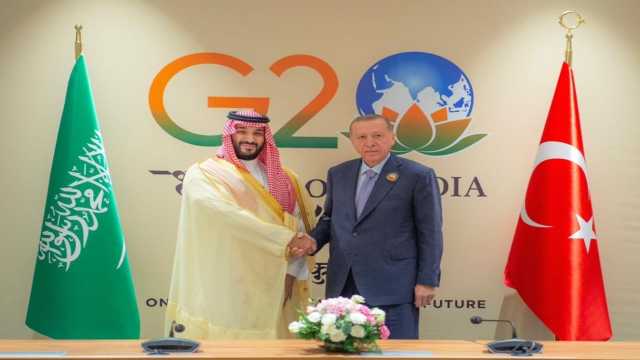 ولي العهد يجتمع مع رئيس تركيا على هامش قمة العشرين.. فيديو
