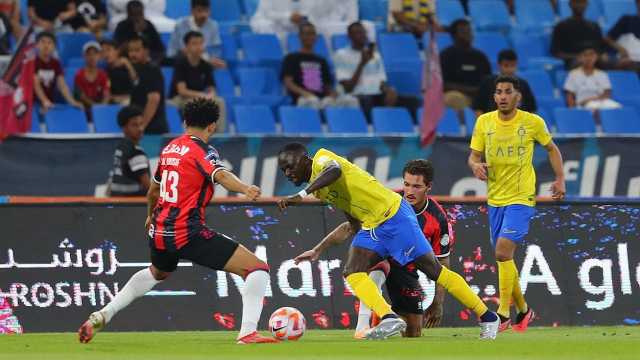 النصر يفوز على الرائد بثلاثة أهداف