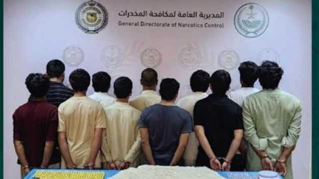 إحباط ترويج 9.9 كيلوجرامات من مادة الشبو المخدر والهيروين بجدة
