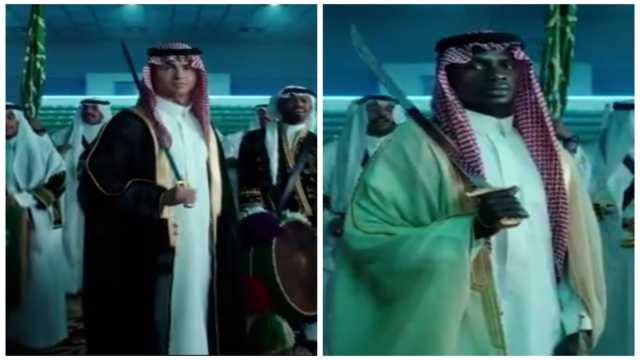 رونالدو وماني يشاركان في احتفالات اليوم الوطني بالبشت والسيف.. فيديو