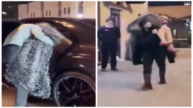 مشهد صادم لشاب يختطف فتاة حسناء أمام المارة.. فيديو