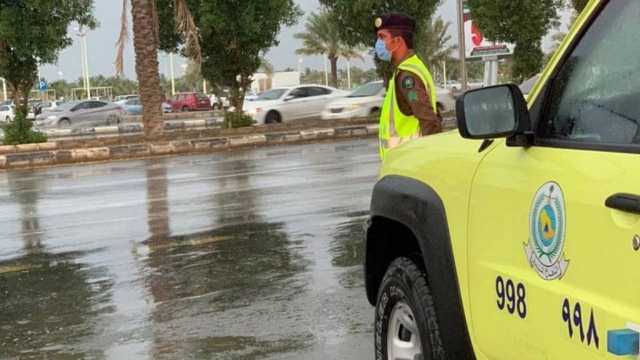 الدفاع المدني يدعو للحذر من استمرار هطول الرعدية على معظم مناطق المملكة