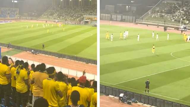 جمهور التعاون لـ عبدالرزاق حمدالله : يا بكاية ، يا بكاية..فيديو