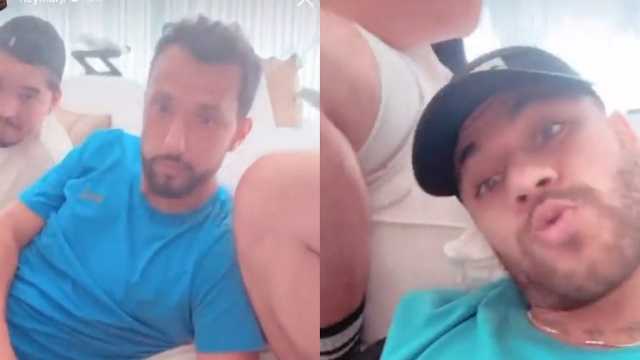 أحدث ظهور لنيمار بعد العملية..فيديو