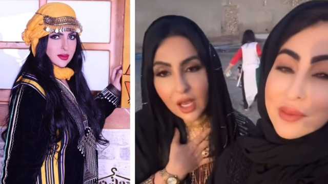 أول ظهور لـ زينب العسكري وشبيهتها..فيديو
