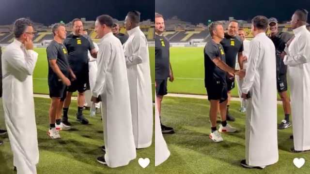 المنتشري يروي لمدرب الاتحاد عن حبه وعشقه لـ ريفر بليت..فيديو