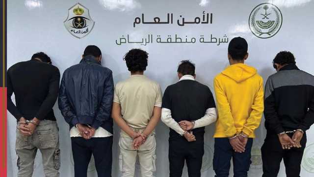 ضبط 6 سوريين سرقوا مركبات لاستخدامها في حوادث سطو بالرياض