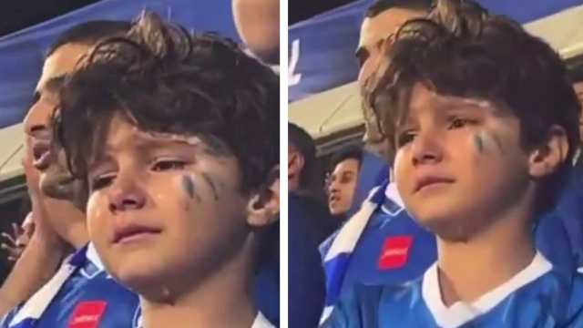 بكاء طفل هلالي بعد هدف ميشيل..فيديو