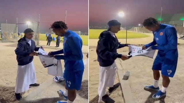مشجع هلالي يلتقي بكاريلو.. فيديو