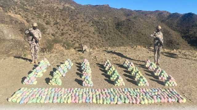 إحباط تهريب 187 كيلوجرام من القات المخدر بعسير