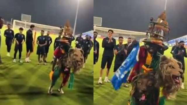 مشجع أفريقي من تدريبات الهلال: لا إله إلا الله..فيديو