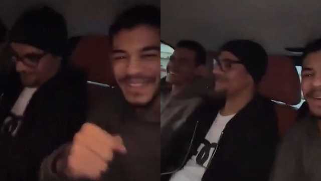 رابح صقر يتفاعل مع أبنائه بسعادة على أحد أنغامه .. فيديو