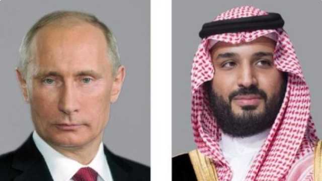 ولي العهد والرئيس الروسي يبحثان العلاقات الثنائية والملفات الدولية والإقليمية