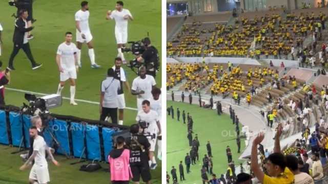 ‏جماهير الاتحاد تردد اسم «ميسي» لحظة مغادرة رونالدو..فيديو