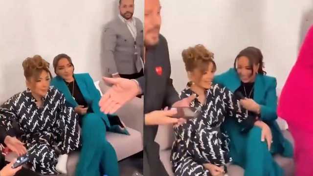 ردة فعل فائق حسن زوج أصالة عندما جلس رجل بجوارها .. فيديو