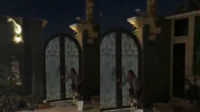 شاب يحضن عاملتهم ويستقبلها بحفاوة بعد غياب شهرين .. فيديو