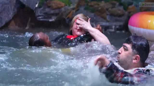 لحظة إنقاذ مها أحمد من الغرق في رامز جاب من الآخر .. فيديو