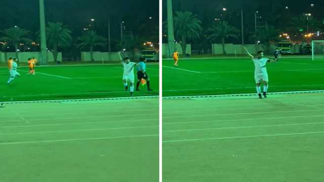 لاعب نيوم بيتروس يحتفل برقصة غريبة أمام جماهير الزلفي.. فيديو