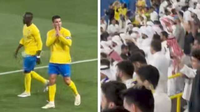رونالدو يعتذر لجماهير العين بعد تسجيل الهدف الرابع في مرماهم .. فيديو