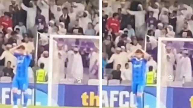 ردة فعل نيفيز بعد تسبب علي البليهي بركلة الجزاء للعين الإماراتي .. فيديو