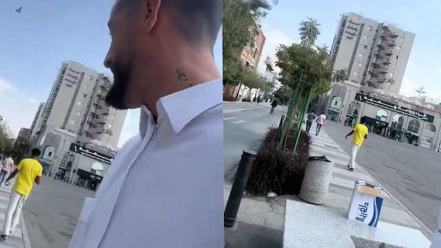 مُقيم بلجيكي يوزع المياه على المارة : السعودية علمتني هذا .. فيديو