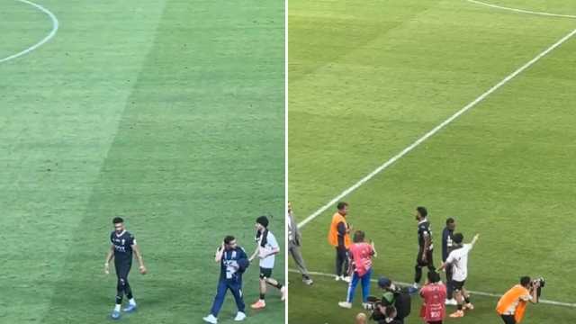 علي البليهي غاضب بعد نهاية اللقاء.. فيديو