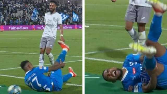 لحظة إصابة مالكوم وبكائه .. فيديو